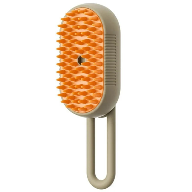 FurryFlows pet grooming brush removing loose fur from dog